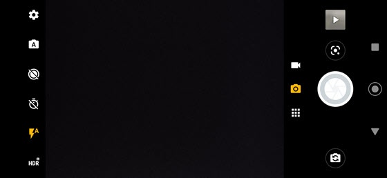 Camera home screen