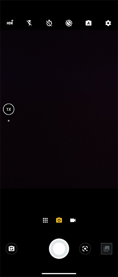 Camera home screen