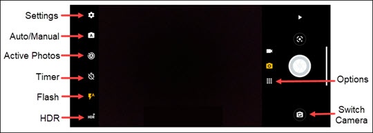 Camera home screen
