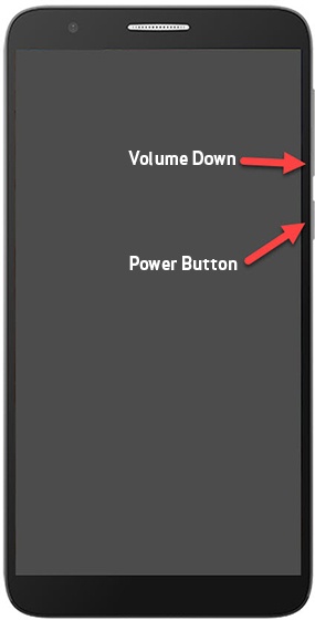 Power and Volume down buttons