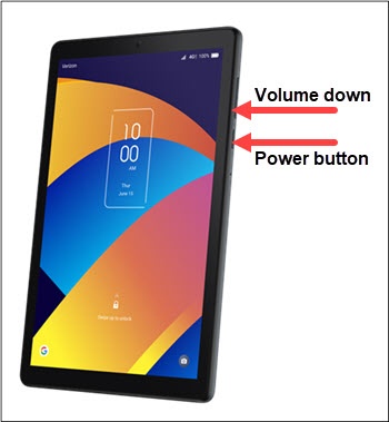 Power and Volume Down buttons