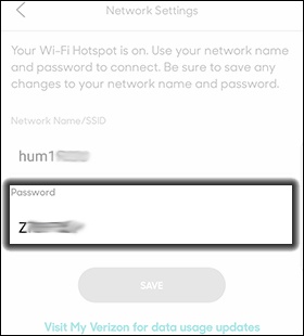 Tap the Password Field