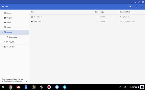 Samsung Chromebook Plus - Move Media Files to / from Device | Verizon