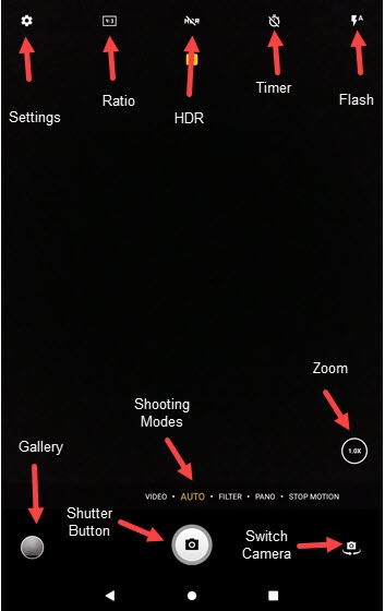 Camera options