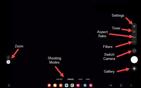 Camera options Camera options