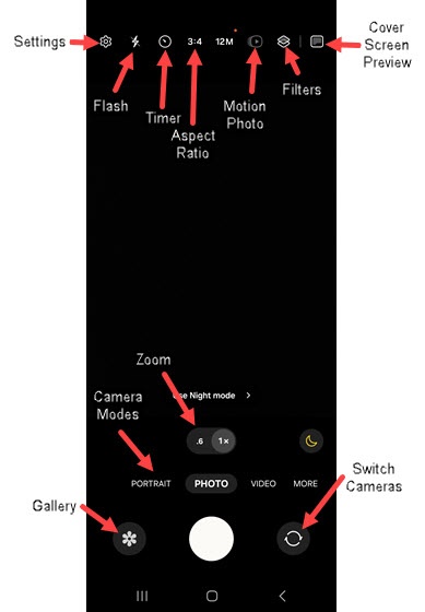 Opciones de cámara Camera options