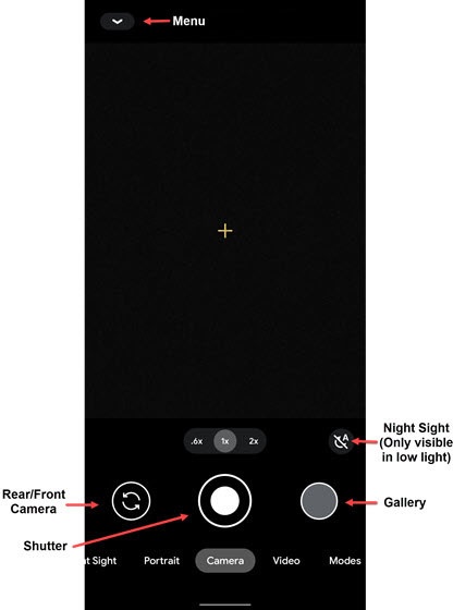 Camera options details