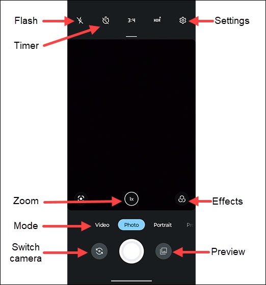 MOTO G PURE - Common Camera Settings