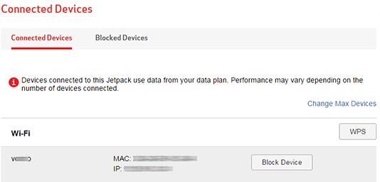  Device name MAC Address IP Address