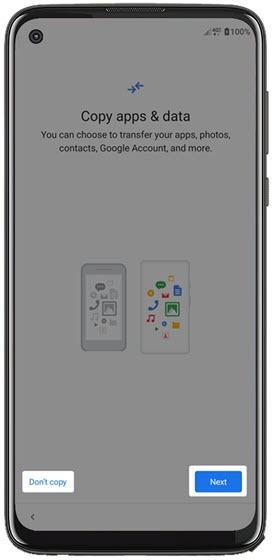 Copy apps and data