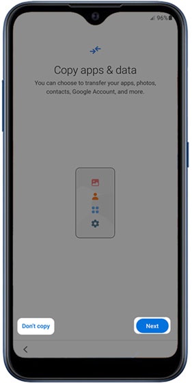 Copy apps & data