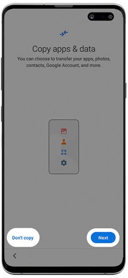 Copy apps & data