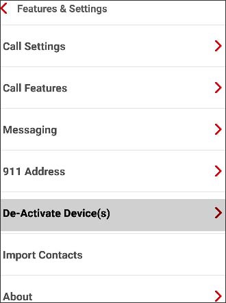 De-Activate device(s)