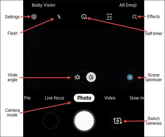 Absoluto escala accidente Samsung Galaxy Note10 - Configuración común de la cámara | Verizon
