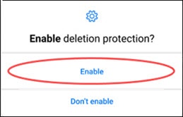 Tap Enable