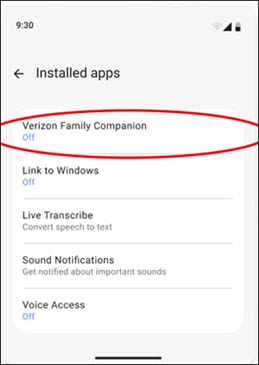 Tap Verizon Family Companion