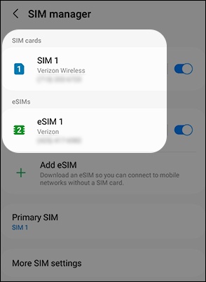 Select SIM
