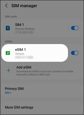 Select eSIM