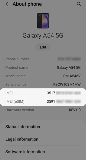  SAMSUNG Galaxy A54 5G + 4G LTE (256GB + 8GB) Unlocked