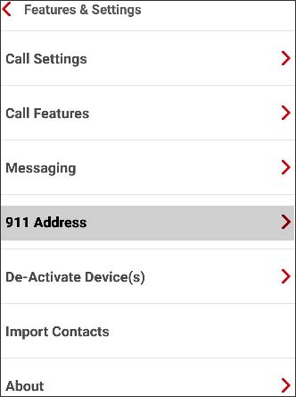 Tap 911 address