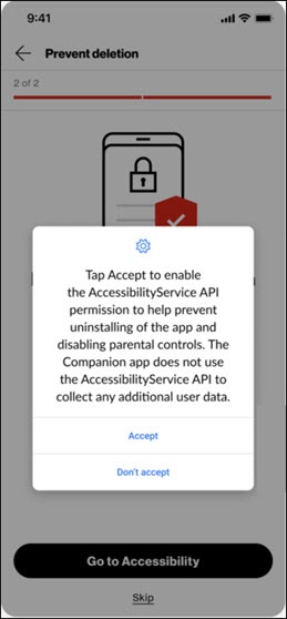 Tap Accept