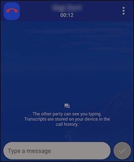 End a RTT call