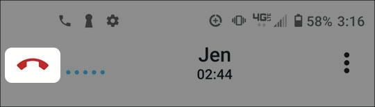 RTT end call