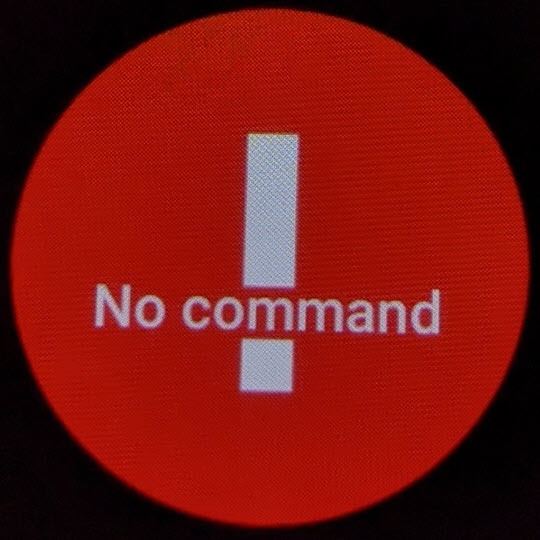 No command screen