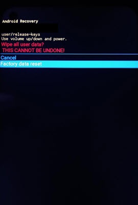 Android Recovery can't be undone