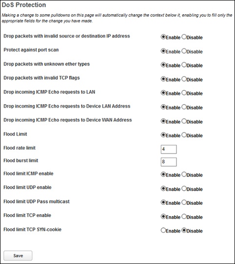 Firewall - DoS Protection