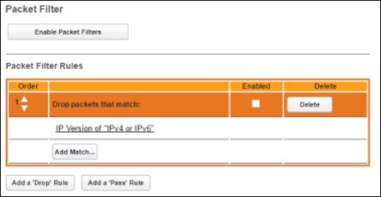 Firewall - Packet Filter