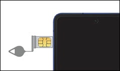 Remove SIM tray