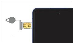 Remove SIM tray