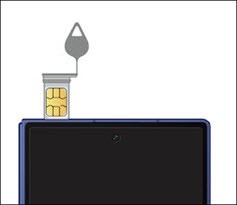 Remove SIM tray