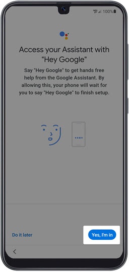 Google assistant screen