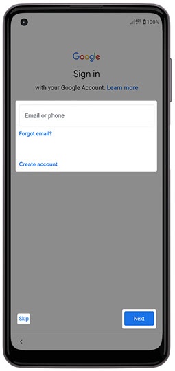 Google sign in