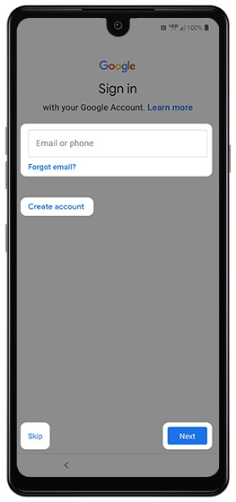 Sign in with Google