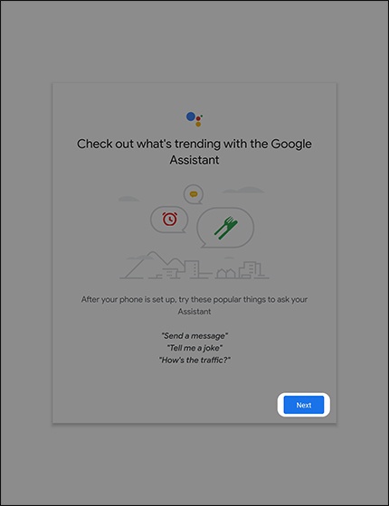 Google Trending screen