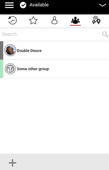 Push to Talk Plus group call ready screen