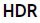 HDR settings