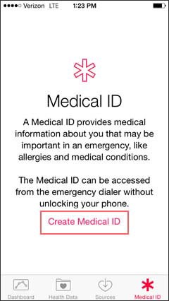 Create Medical ID