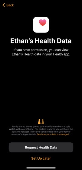Request Health Data