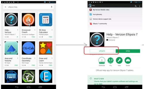 Verizon Ellipsis 7 Install Device Software Update