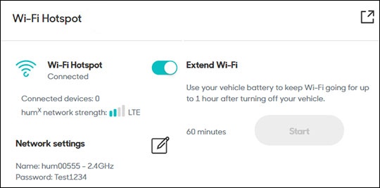 Wi-Fi Hotspot section