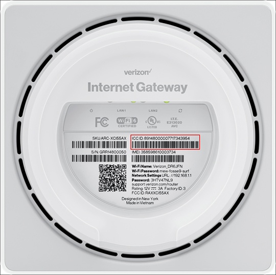 Verizon 5G Home Internet Gateway (ARC-XCI55AX) External Antenna Guide -  Waveform
