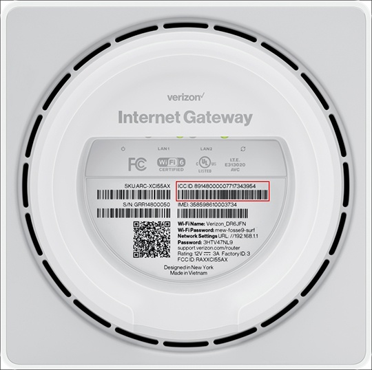 IMEI on device label
