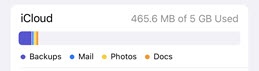 iCloud storage graph