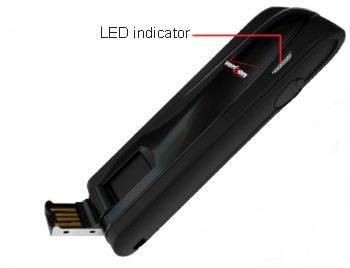 LED Status Indicators - Verizon Wireless USB551L 4G USB Modem