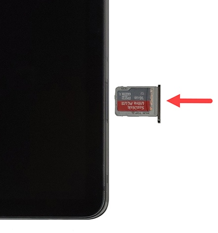 Insert SIM for Samsung Tab A 