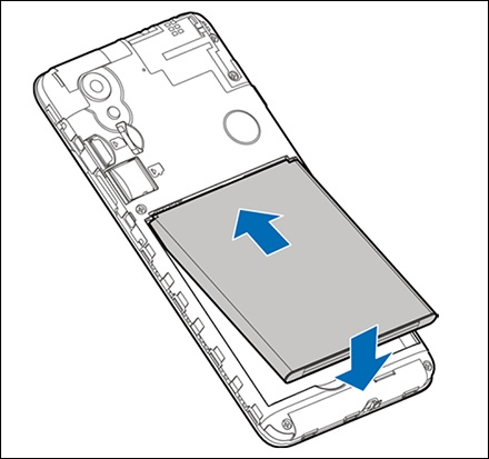 Insert battery